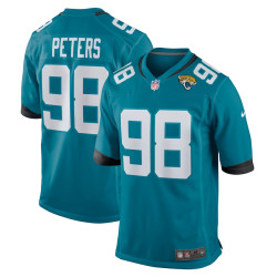 Corey Peters Jacksonville Jaguars Home Player Game Teal Jersey - Men Corey Peters Jacksonville Jaguars Home Player Game Teal Jersey - Men