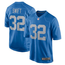 D'Andre Swift Detroit Lions Player Game Blue Jersey - Men