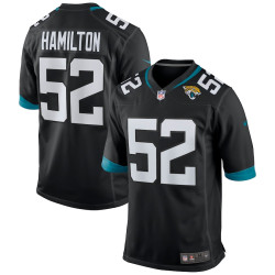 DaVon Hamilton Jacksonville Jaguars Game Black Jersey - Men DaVon Hamilton Jacksonville Jaguars Game Black Jersey - Men