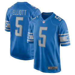 DeShon Elliott Detroit Lions Player Game Blue Jersey - Men