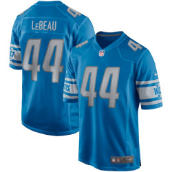 Dick LeBeau Detroit Lions Game Retired Player Blue Jersey - Men