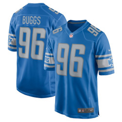 Isaiah Buggs Detroit Lions Home Player Game Blue Jersey - Men