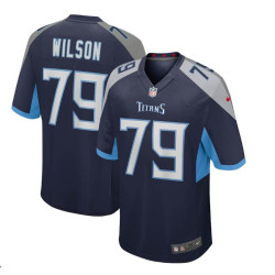 Isaiah Wilson Tennessee Titans Game Navy Jersey - Men