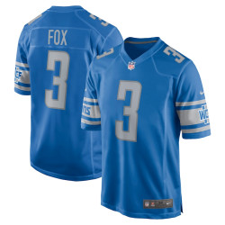 Jack Fox Detroit Lions Game Blue Jersey - Men