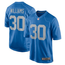 Jamaal Williams Detroit Lions Player Game Blue Jersey - Men