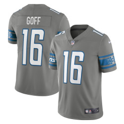 Jared Goff Detroit Lions Alternate Vapor Limited Steel Jersey - Men