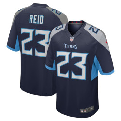 John Reid Tennessee Titans Home Player Game Navy Jersey - Men