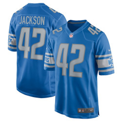 Justin Jackson Detroit Lions Player Game Blue Jersey - Men
