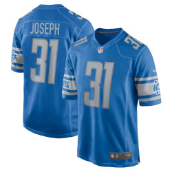Kerby Joseph Detroit Lions Player Game Blue Jersey - Men