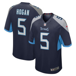 Kevin Hogan Tennessee Titans Home Player Game Navy Jersey - Men