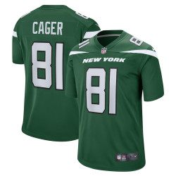 Lawrence Cager New York Jets Team Player Game Gotham Green Jersey - Men