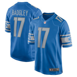Michael Badgley Detroit Lions Home Player Game Blue Jersey - Men