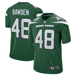 Nick Bawden New York Jets Player Game Gotham Green Jersey - Men