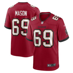 Shaq Mason Tampa Bay Buccaneers Player Game Red Jersey - Men