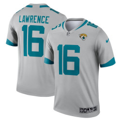 Trevor Lawrence Jacksonville Jaguars Inverted Legend Silver Jersey - Men Trevor Lawrence Jacksonville Jaguars Inverted Legend Silver Jersey - Men