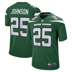 Ty Johnson New York Jets Game Gotham Green Jersey - Men