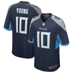 Vince Young Tennessee Titans Game Retired Player Navy Jersey - Men