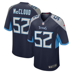 Zach McCloud Tennessee Titans Home Player Game Navy Jersey - Men