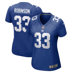 Aaron Robinson New York Giants Player Game Royal Jersey - Women