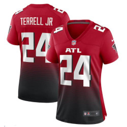 A.J. Terrell Jr. Atlanta Falcons Game Red Jersey - Women