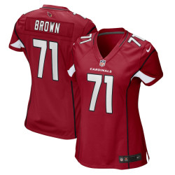 Andrew Brown Arizona Cardinals Player Game Cardinal Jersey - Women