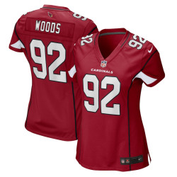 Antwaun Woods Arizona Cardinals Player Game Cardinal Jersey - Women