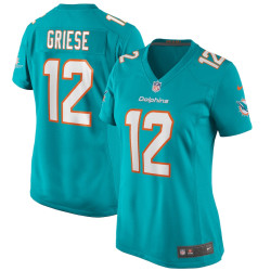 Bob Griese Miami Dolphins Game Retired Player Aqua Jersey - Women