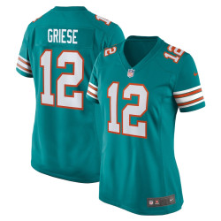 Bob Griese Miami Dolphins Retired Player Aqua Jersey - Women