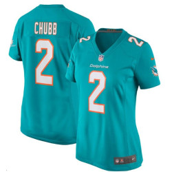 Bradley Chubb Miami Dolphins Player Game Aqua Jersey - Women