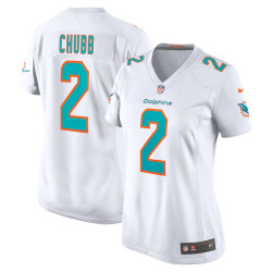 Bradley Chubb Miami Dolphins Player Game White Jersey - Women