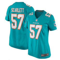 Brennan Scarlett Miami Dolphins Game Aqua Jersey - Women