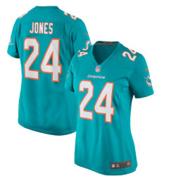 Byron Jones Miami Dolphins Game Aqua Jersey - Women