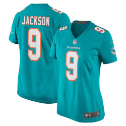 Calvin Jackson Miami Dolphins Home Player Game Aqua Jersey - Women