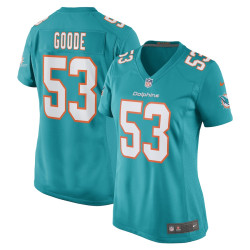 Cameron Goode Miami Dolphins Player Game Aqua Jersey - Women