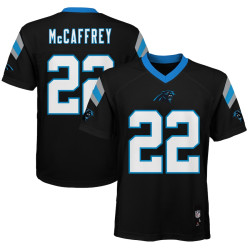 Christian McCaffrey Carolina Panthers Replica Player Black Jersey - Youth
