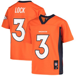 Drew Lock Denver Broncos Replica Player Orange Jersey - Youth