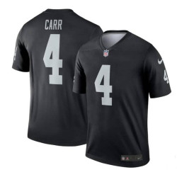 Derek Carr Las Vegas Raiders Team Color Game Black Jersey - Youth