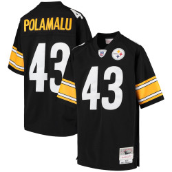Troy Polamalu Pittsburgh Steelers Mitchell & Ness 2005 Gridiron Classics Retired Player Legacy Black Jersey - Youth