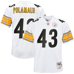Troy Polamalu Pittsburgh Steelers Mitchell & Ness 2005 Retired Player Legacy White Jersey - Youth