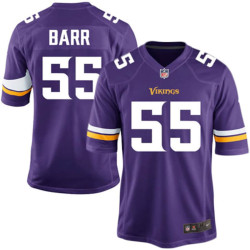 Anthony Barr Minnesota Vikings Team Color Game Purple Jersey - Youth