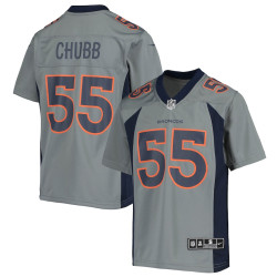 Bradley Chubb Denver Broncos Inverted Team Game Gray Jersey - Youth