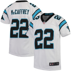 Christian McCaffrey Carolina Panthers Player Game White Jersey - Youth
