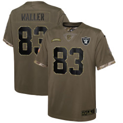 Darren Waller Las Vegas Raiders 2022 Salute To Service Player Limited Olive Jersey - Youth