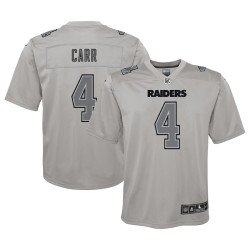 Derek Carr Las Vegas Raiders Atmosphere Game Gray Jersey - Youth