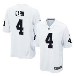 Derek Carr Las Vegas Raiders Game White Jersey - Youth