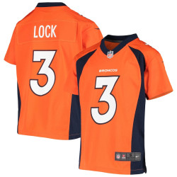 Drew Lock Denver Broncos Player Game Orange Jersey - Youth