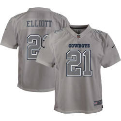 Ezekiel Elliott Dallas Cowboys Atmosphere Game Gray Jersey - Youth