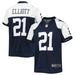 Ezekiel Elliott Dallas Cowboys Alternate Player Game Navy Jersey - Youth
