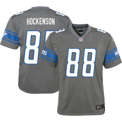 T.J. Hockenson Detroit Lions Team Game Silver Jersey - Youth