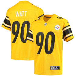 T.J. Watt Pittsburgh Steelers Inverted Team Game Gold Jersey - Youth